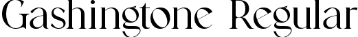 Gashingtone Regular font - gashingtone.ttf