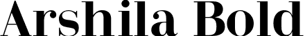 Arshila Bold font - Arshila-Bold.otf