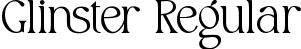 Glinster Regular font - glinster.ttf