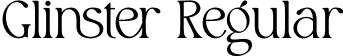 Glinster Regular font - glinster.otf