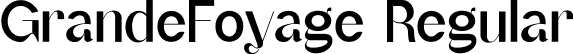 GrandeFoyage Regular font - grandefoyage.otf