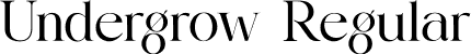 Undergrow Regular font - undergrow.otf