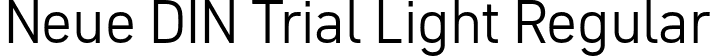 Neue DIN Trial Light Regular font - NeueDINTrial-Light.otf