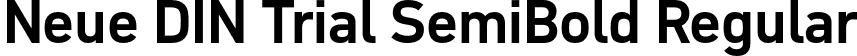 Neue DIN Trial SemiBold Regular font - NeueDINTrial-SemiBold.otf