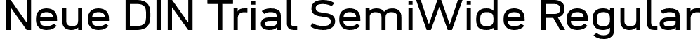 Neue DIN Trial SemiWide Regular font - NeueDINTrialSemiWide-Regular.otf