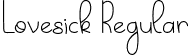 Lovesick Regular font - Lovesick-Free.otf