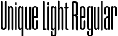 Unique Light Regular font - Unique-Light.otf