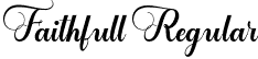 Faithfull Regular font - Faithful.otf