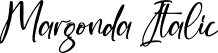 Margonda Italic font - Margonda-Italic.otf