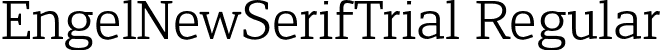 EngelNewSerifTrial Regular font - EngelNewSerifTrial-Regular.otf