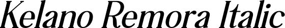 Kelano Remora Italic font - Kelano-Remora-Italic.otf