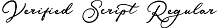 Verified Script Regular font - Verified Script Free.otf