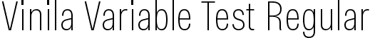 Vinila Variable Test Regular font - VinilaVariableTest-Regular.otf