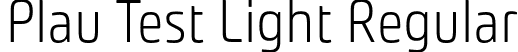 Plau Test Light Regular font - PlauTest-Light.otf