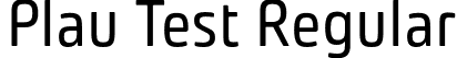 Plau Test Regular font - PlauTest-Regular.otf