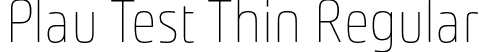 Plau Test Thin Regular font - PlauTest-Thin.otf