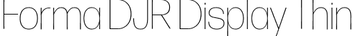 Forma DJR Display Thin font - FormaDJRDisplay-Thin-Testing.ttf