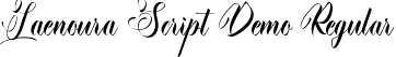 Laenoura Script Demo Regular font - LaenouraScriptDemoRegular.ttf