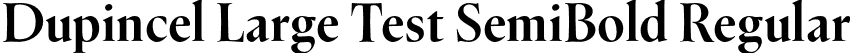 Dupincel Large Test SemiBold Regular font - DupincelLargeTest-SemiBold.otf