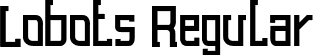 Lobots Regular font - Lobots.otf.otf