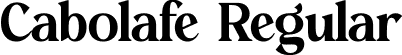 Cabolafe Regular font - Cabolafe.otf