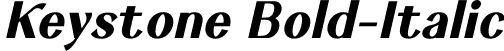 Keystone Bold-Italic font - Keystone-Bold-Italic.ttf