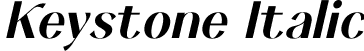 Keystone Italic font - Keystone-Italic.ttf