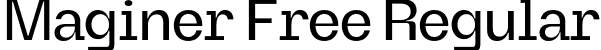 Maginer Free Regular font - maginer-regular.otf