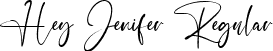 Hey Jenifer Regular font - Hey Jenifer.ttf