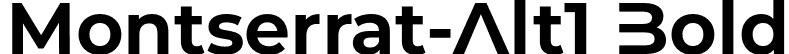 Montserrat-Alt1 Bold font - MontserratAlt1-Bold.otf