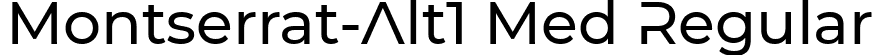 Montserrat-Alt1 Med Regular font - MontserratAlt1-Medium.ttf