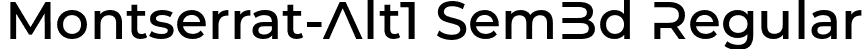 Montserrat-Alt1 SemBd Regular font - MontserratAlt1-SemiBold.otf