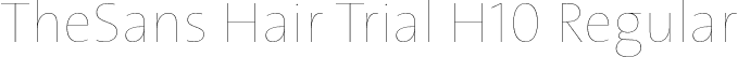 TheSans Hair Trial H10 Regular font - TheSansHair-H10_TRIAL.otf