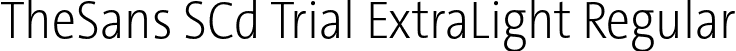 TheSans SCd Trial ExtraLight Regular font - TheSansSCd-2_ExtraLight_TRIAL.otf