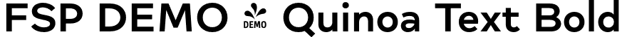 FSP DEMO - Quinoa Text Bold font - Fontspring-DEMO-quinoatext-bold.otf