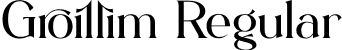 Groillim Regular font - Groillim.otf