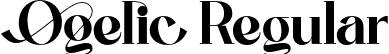 Ogelic Regular font - OgelicRegular-rg1B9.ttf