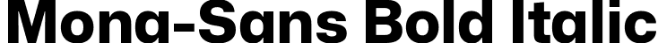 Mona-Sans Bold Italic font - Mona-Sans-ExtraBold.ttf