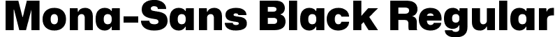 Mona-Sans Black Regular font - Mona-Sans-Black.ttf