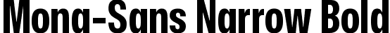 Mona-Sans Narrow Bold font - Mona-Sans-BoldNarrow.ttf