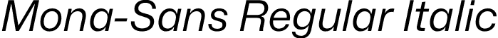 Mona-Sans Regular Italic font - Mona-Sans-RegularItalic.otf