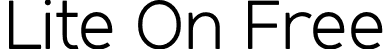 Lite On Free font - LiteOnFree.otf