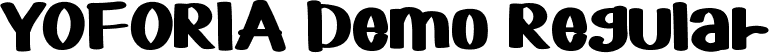 YOFORIA Demo Regular font - YOFORIADemoRegular.ttf