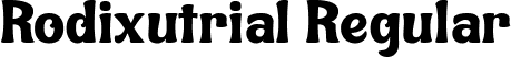 Rodixutrial Regular font - Rodixupersonal-use.ttf