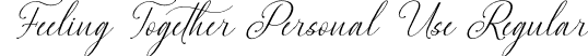 Feeling Together Personal Use Regular font - feelingtogetherpersonaluse-qzod5.otf