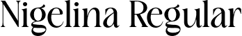 Nigelina Regular font - nigelinaregular-l301g.otf