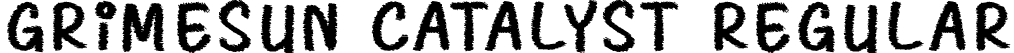 Grimesun Catalyst Regular font - Grimesun-Catalyst.otf