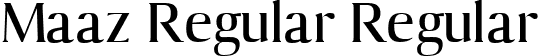 Maaz Regular Regular font - maaz-regulardemo.ttf