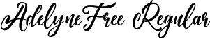 AdelyneFree Regular font - AdelyneFree.otf