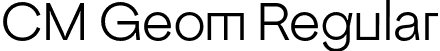 CM Geom Regular font - cmgeom-regular.otf